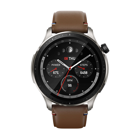 Умные часы Xiaomi Amazfit GTR 4 коричневый (коричневый ремешок) - 2