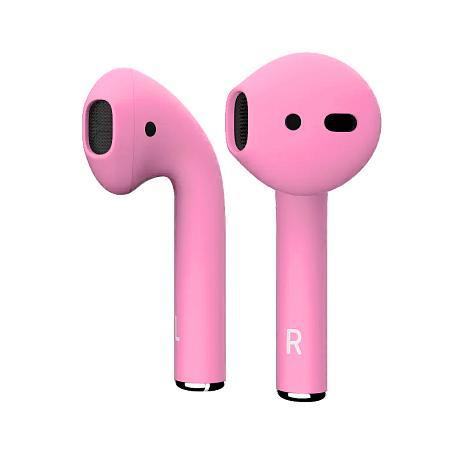 Беспроводные наушники Apple AirPods 2 с зарядным футляром розовый матовый - 2