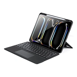 Чехол-клавиатура Dux Ducis Magnetic Keyboard для Apple iPad Pro 12.9" (2018 - 2022) / iPad Air 13" (2024 - 2025) полиуретан, поликарбонат, чёрный