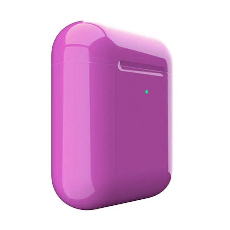 Беспроводные наушники Apple AirPods 2 с зарядным футляром сиреневый - 3