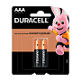 Батарейка Duracell Basic AAA LR03-2BL, 2шт  - 1