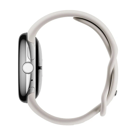 Умные часы Google Pixel Watch 2 41mm серебристый (белый ремешок) - 4