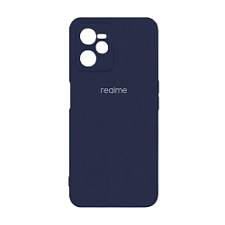 Клип-кейс (накладка) Silicone cover закрытый для Realme C35 силикон, тёмно-синий
