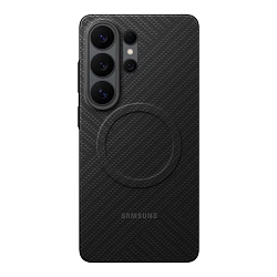 Клип-кейс (накладка) Samsung Carbon Magnet Case для Samsung Galaxy S26 Ultra арамидное волкно, алюминий, поликарбонат, чёрный