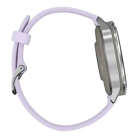 Умные часы Garmin Venu 4 41mm серебристый (сиренево-голубой ремешок) - 4