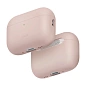 Кобура UNIQ Lino для Apple AirPods Pro 3 поликарбонат, силикон, пудровый