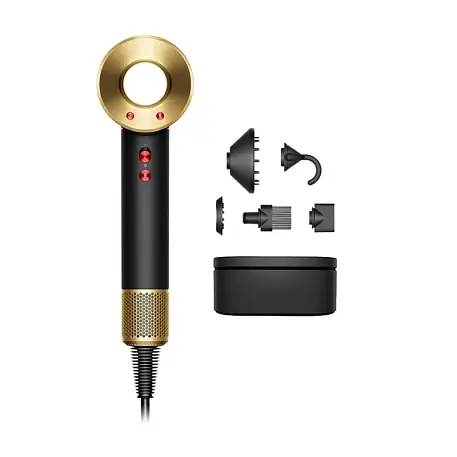 Фен Dyson Supersonic HD07 чёрный, золотой (футляр) - 3