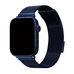 Миланский сетчатый браслет UNIQ Dante для Apple Watch 38 / 40 / 41 / 42mm сталь (Уценка) синий (хорошее состояние, потертости)