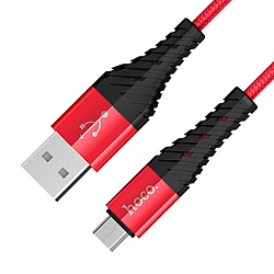 Дата-кабель Hoco X38 Micro 1 м, красный