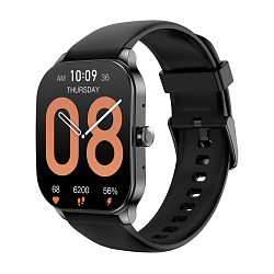 Умные часы Xiaomi Amazfit POP 3S чёрный (чёрный ремешок)