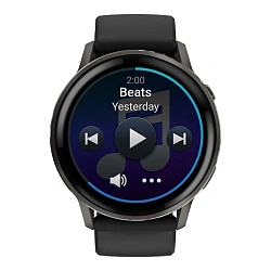 Умные часы Garmin Venu 4 45mm чёрный (чёрный ремешок)