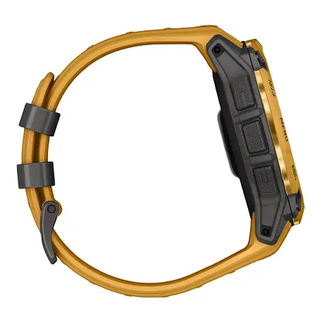 Умные часы Garmin Instinct 3 50mm Solar янтарный (янтарно-серый ремешок) - 6