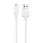 Сетевое зарядное устройство + кабель Lightning Hoco C11 5 Вт, белый