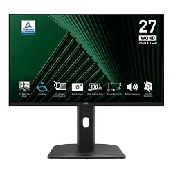 Монитор MSI PRO MP275QPG 27" чёрный с регулируемым наклоном и высотой (MP275QPG)