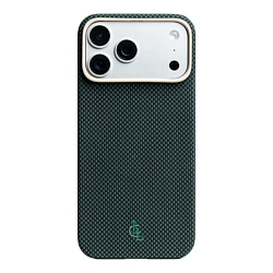 Клип-кейс (накладка) LLC Vectran для Apple iPhone 17 Pro Max вектран, чёрно-зелёный