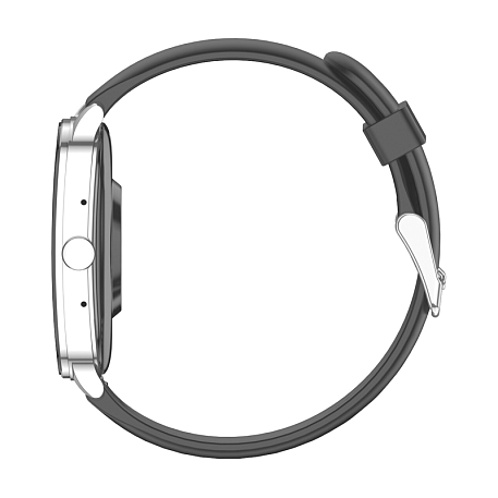Умные часы Xiaomi Amazfit POP 3S серебристый (чёрный ремешок) - 3