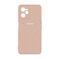Клип-кейс (накладка) Silicone cover закрытый для Realme C35 силикон, пудровый