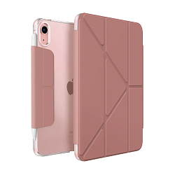 Чехол-книжка UNIQ Camden для Apple iPad Mini 8.3" (2021 / 2024) искусственная кожа, розовый