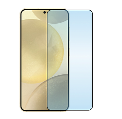 Защитное стекло 3D Classic для Samsung Galaxy S24 / S25, черная рамка
