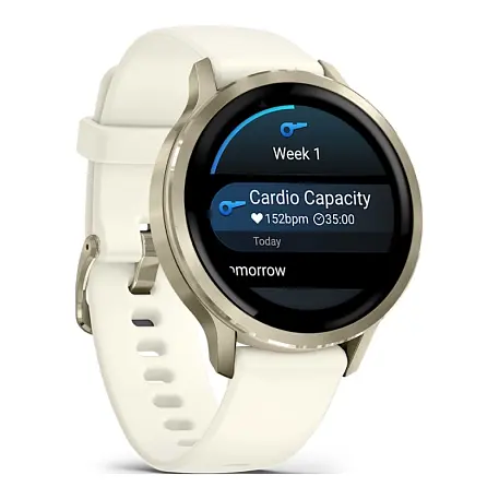 Умные часы Garmin Venu 4 41mm лунно-золотистый (слоновая кость ремешок) - 3