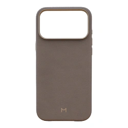 Клип-кейс (накладка) Magssory Eco Leather Case для Apple iPhone 17 Pro Max экокожа, микрофибра, серый