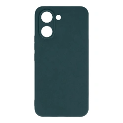 Клип-кейс (накладка) Silicone cover закрытый для Xiaomi Poco X8 Pro 5G силикон, тёмно-зелёный