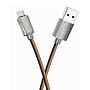 Дата-кабель Hoco U61 Micro 1.2 м, коричневый - 1