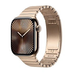 Умные часы Apple Watch Series 10 42mm GPS + Cellular Gold Titanium Case Gold Link Bracelet