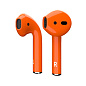 Беспроводные наушники Apple AirPods 2 с зарядным футляром оранжевый - 2