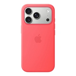 Клип-кейс (накладка) Apple Silicone Case MagSafe для Apple iPhone 17 Pro Max силикон, Bright Guava