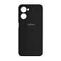 Клип-кейс (накладка) Silicone cover закрытый для Realme 10 силикон, чёрный