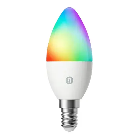 Умная лампочка Яндекс E14 YNDX-00557 (RGB+W) белый - 2
