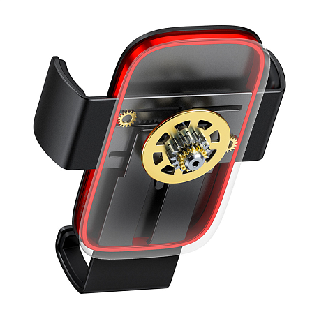 Автомобильный держатель Baseus Metal Age2 Gravity Car Mount (зажим) чёрный - 5