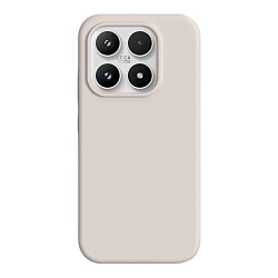 Клип-кейс (накладка) Silicone cover закрытый для Xiaomi 17 силикон, пудровый