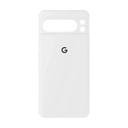 Клип-кейс (накладка) Silicone cover закрытый для Google Pixel 9 Pro силикон, белый