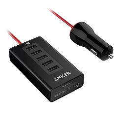 Автомобильное зарядное устройство Anker 5-Port USB PowerDrive 5 50 Вт (Уценка) чёрный