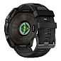 Умные часы Garmin Fenix 8 51mm Solar серый (чёрно-серый ремешок) - 4