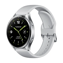 Умные часы Xiaomi Watch 2 серебристый (белый ремешок)