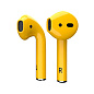 Беспроводные наушники Apple AirPods 2 с зарядным футляром жёлтый - 2