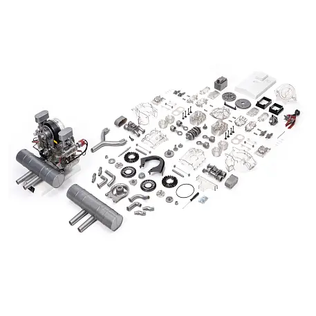 Конструктор Franzis Porsche Carrera-Rennmotor, 300 шт - 4