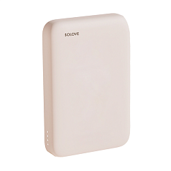 Внешний аккумулятор с беспроводной зарядкой Xiaomi Solove W12 Pro MagSafe 10000 мАч 20 Вт (Уценка) бежевый