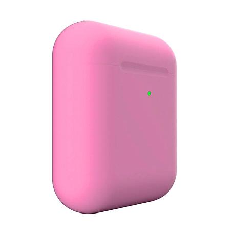 Беспроводные наушники Apple AirPods 2 с зарядным футляром розовый матовый - 3