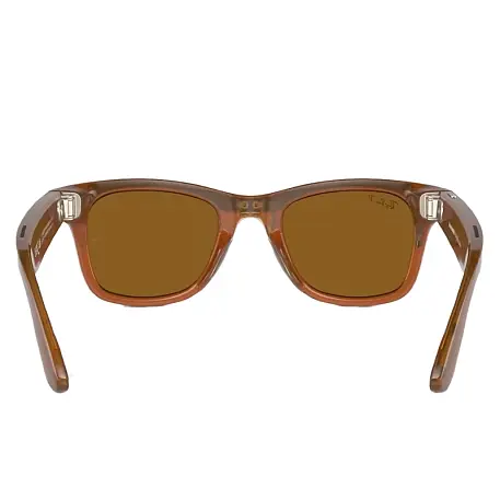 Умные очки Ray-Ban Wayfarer Shiny Caramel, Brown Polarized, (53-22-155mm) - 4