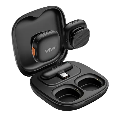 Микрофон петличный WIWU Microphone Duo Wireless чёрный - 3