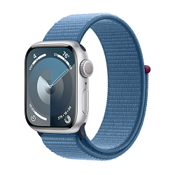 Умные часы Apple Watch Series 9 45mm GPS Silver Aluminum Case Winter Blue Sport Loop