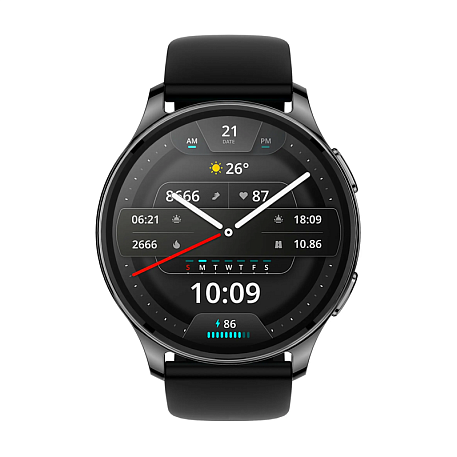 Умные часы Xiaomi Amazfit POP 3R чёрный (чёрный ремешок) - 2
