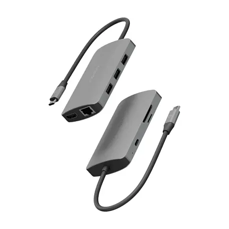 Адаптер-разветвитель для компьютера Energea AluHub HD Pro 2 (8в1) серый - 3