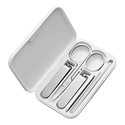 Маникюрный набор Xiaomi Mijia Nail Clipper Five Piece Set, 5 предметов (Уценка) серый