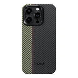 Клип-кейс (накладка) Pitaka Fusion Weaving MagEZ Case 4 для Apple iPhone 15 Pro (Уценка) "увертюра"