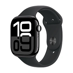 Умные часы Apple Watch Series 10 46mm GPS + Cellular Jet Black Aluminum Case Black Sport Band